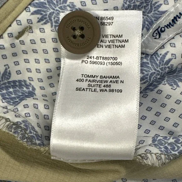 Tommy Bahama Men's Big & Tall Size 48RG Stone Khaki Chip Shot Performance Shorts - Picture 6 of 11